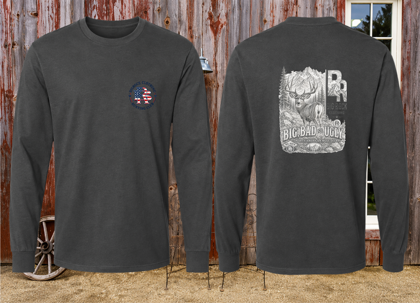 Long Sleeve Light Rock "Big,Bad,Ugly" Mule Deer Pencil