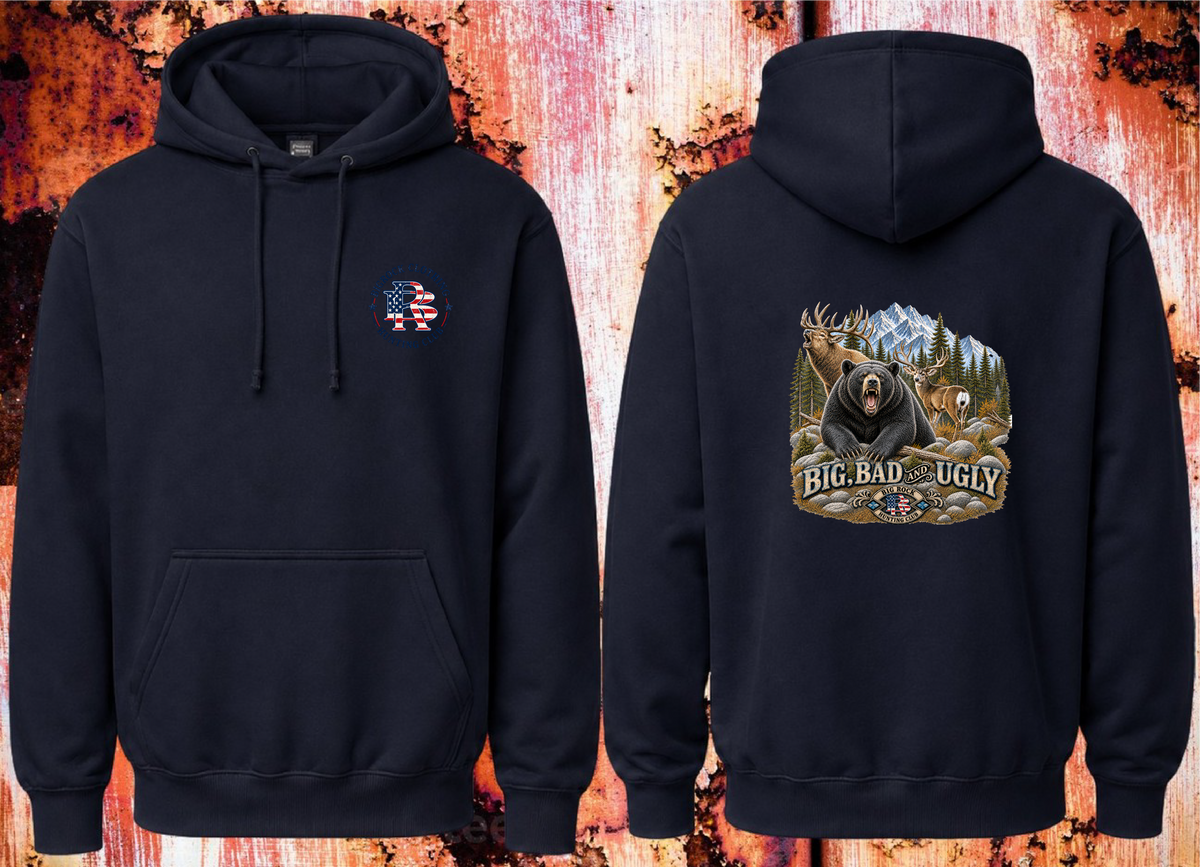 Hoodie Heavy Rock Big Bad & Ugly (Elk, Mule Deer, Black Bear)