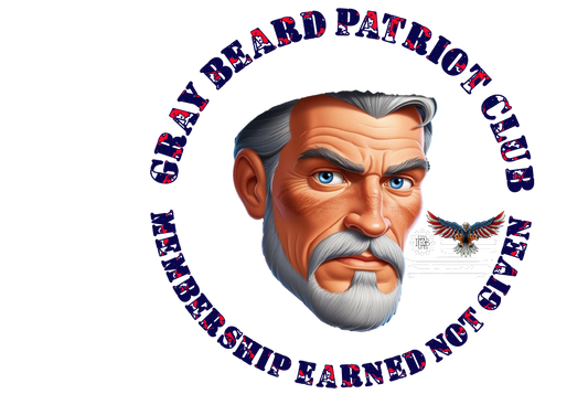 Graybeard Patriot Club Light Rock Freedom Fighter