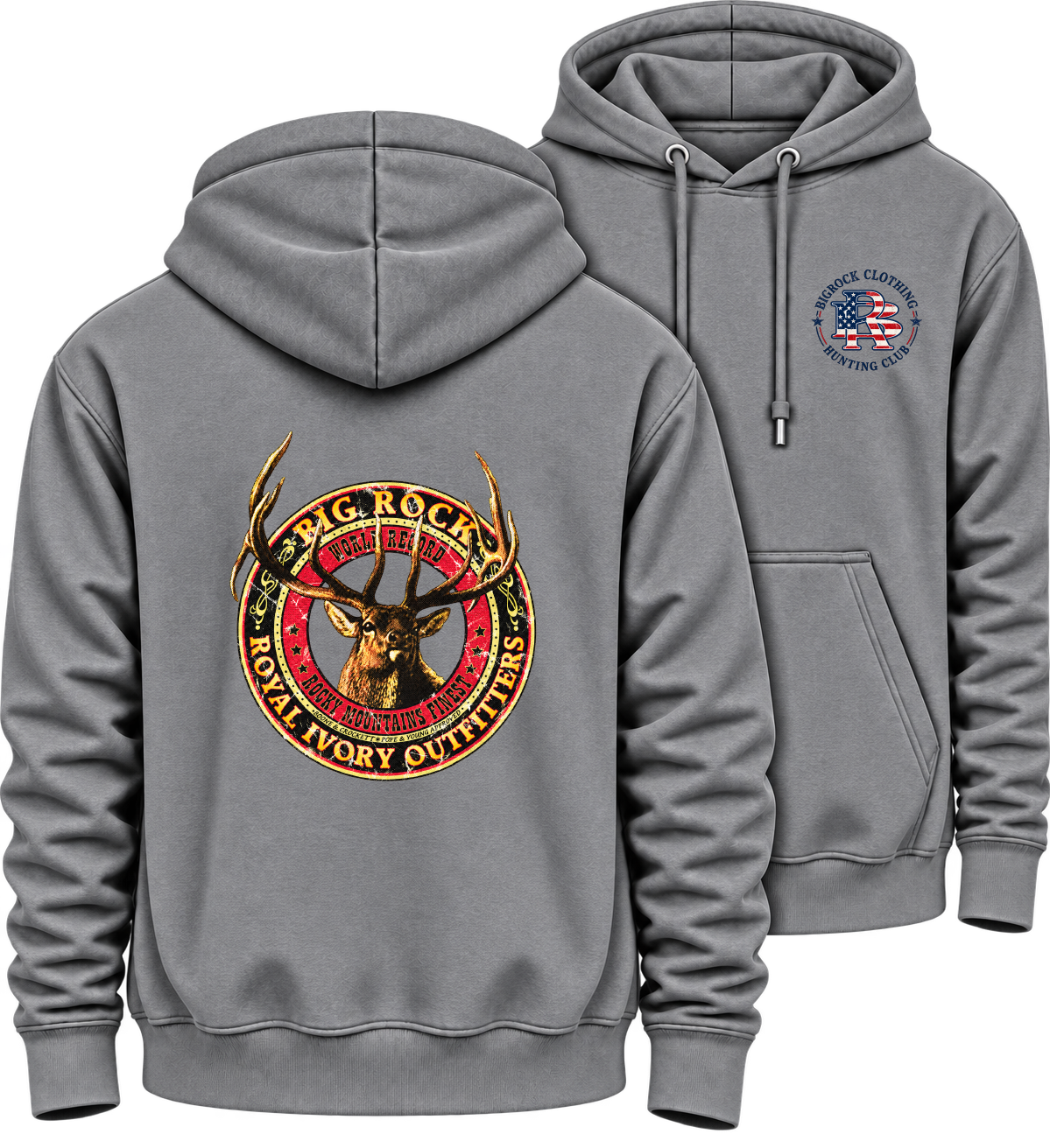 Hoodie Heavy Rock Royal Ivory Elk