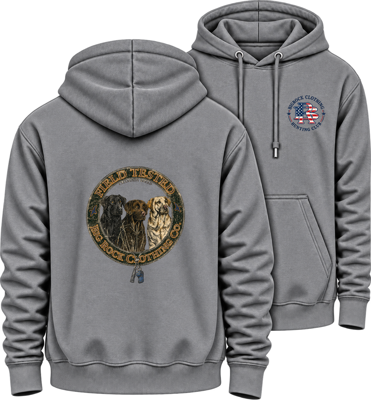 836 Hoodie Heavy Rock Three Lab Coaster