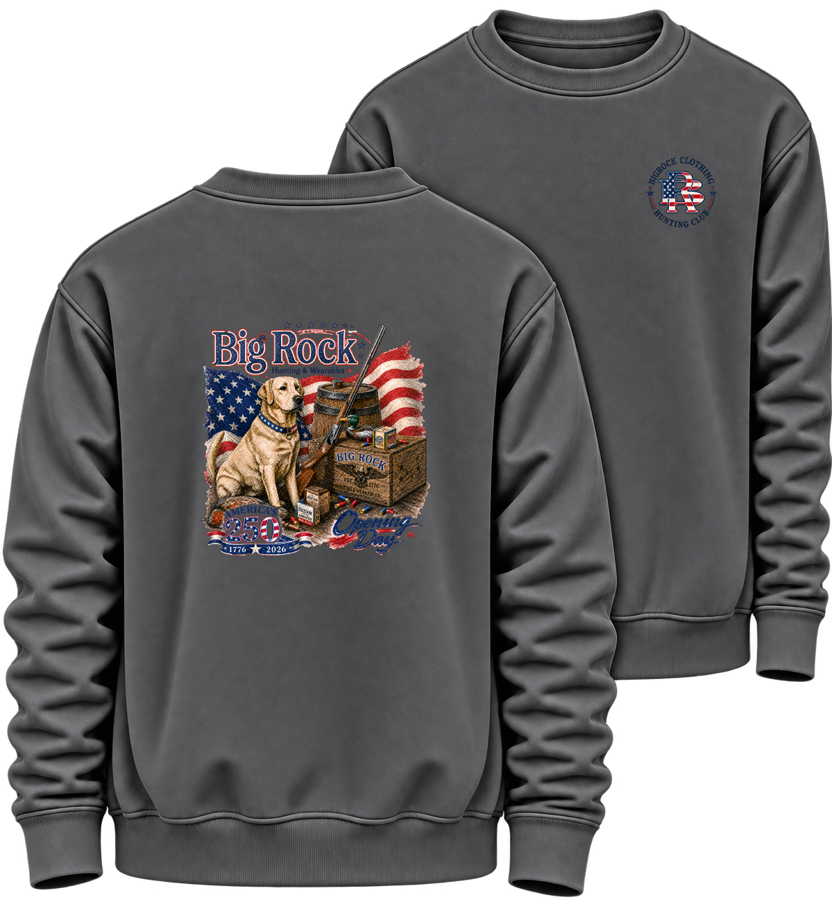 1336P Sweatshirt Heavy Rock America 250 Opening Day