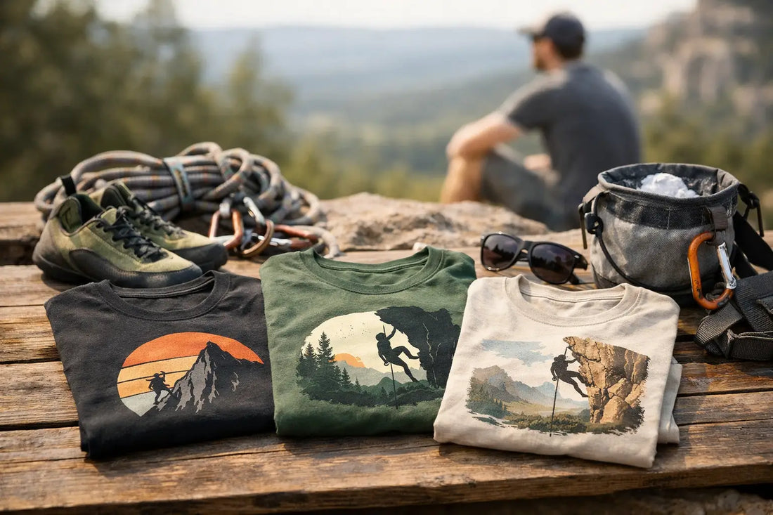 Rock Climbing T Shirts for Life Beyond the Wall
