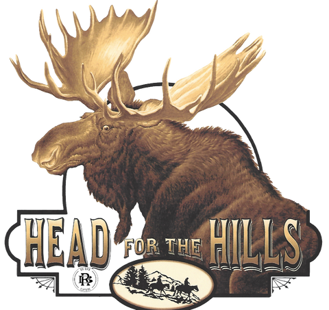 Heavy Rock Hoodie Head For The Hills Moose