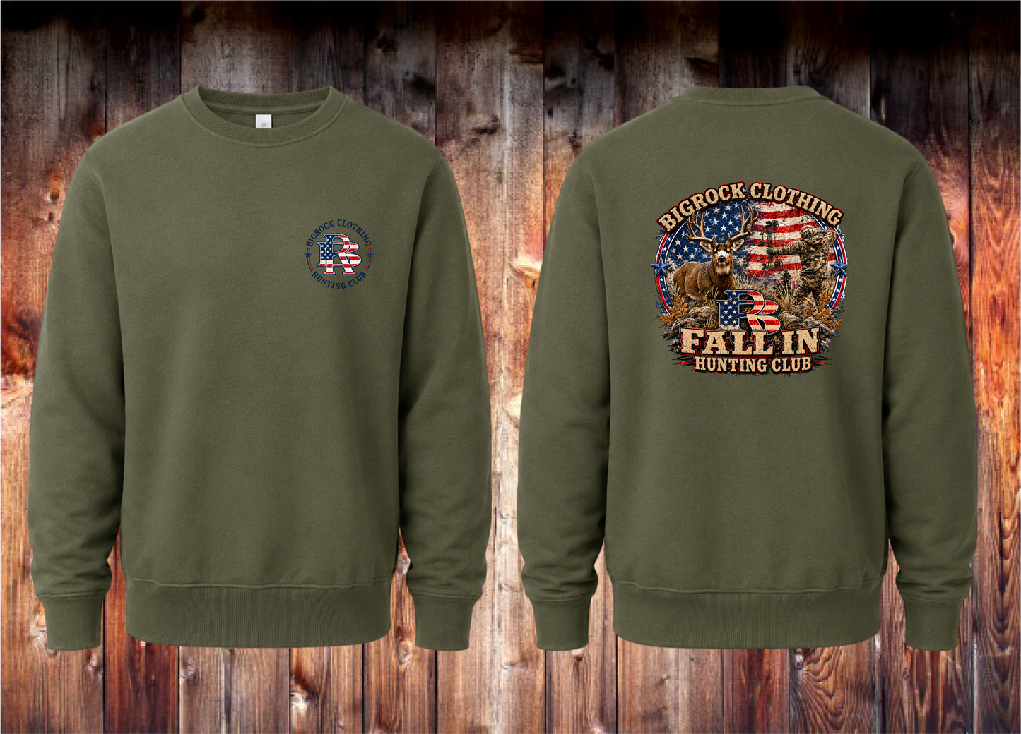 Sweatshirt Heavy Rock "Fall In" Mule Deer Archery(New Design)