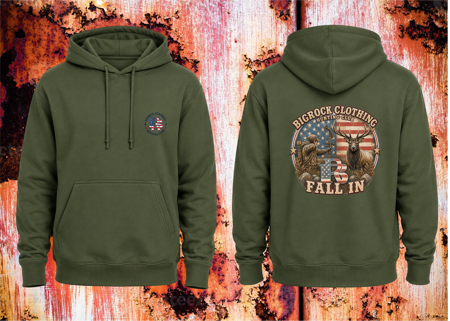 Hoodie Heavy Rock Fall In (ELK)