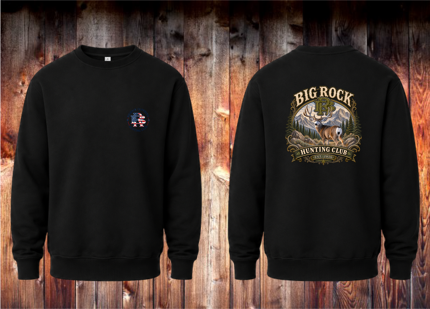 Sweatshirt Heavy Rock BR Mule Deer Hunting Club