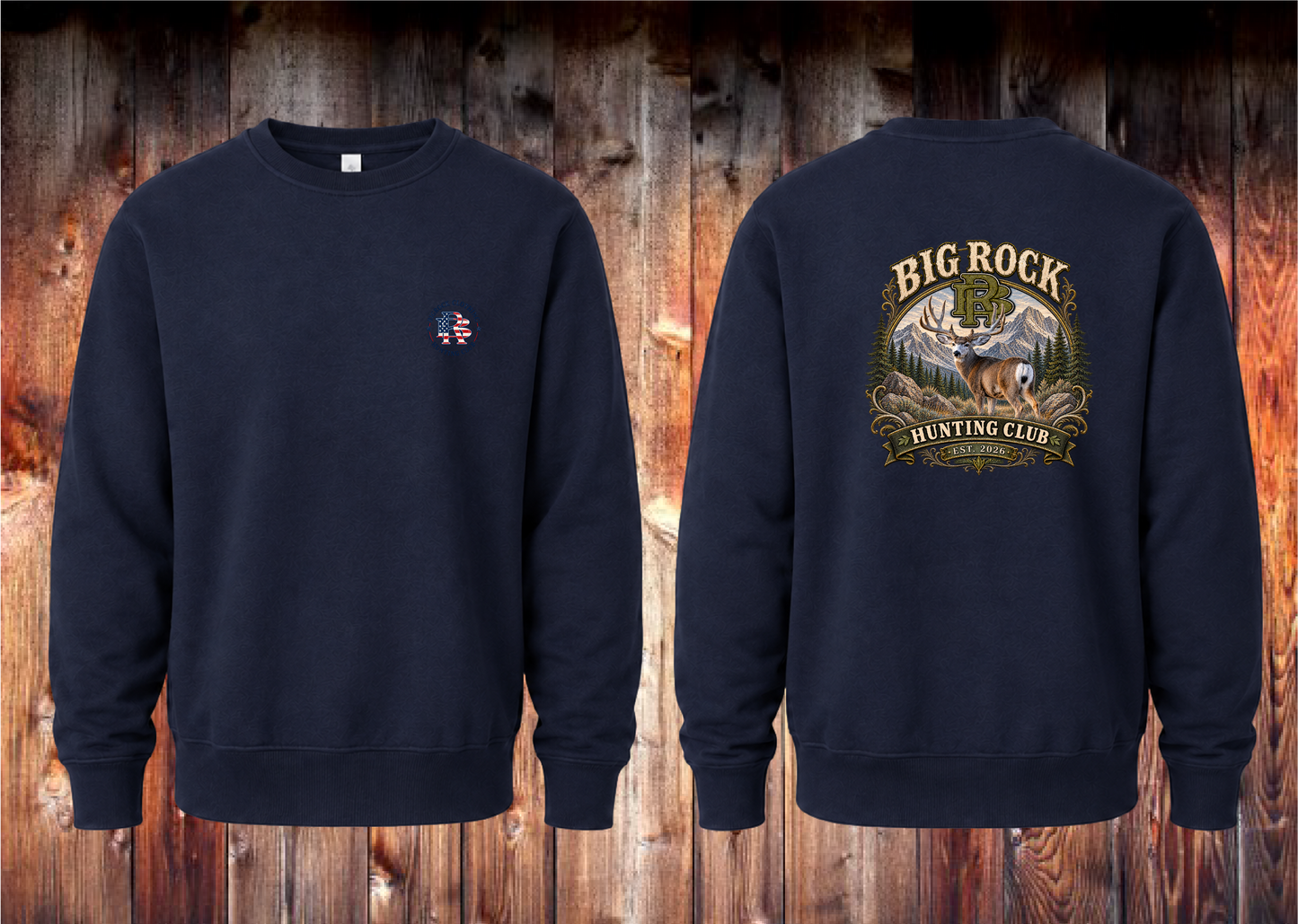Sweatshirt Heavy Rock BR Mule Deer Hunting Club