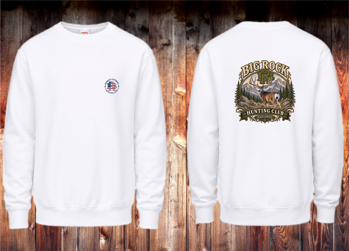 Sweatshirt Heavy Rock BR Mule Deer Hunting Club