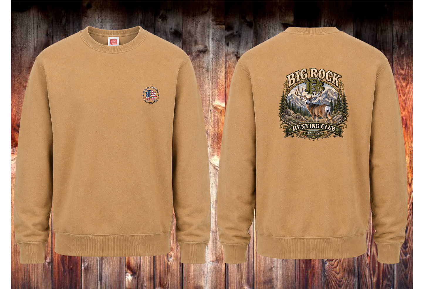 Sweatshirt Heavy Rock BR Mule Deer Hunting Club