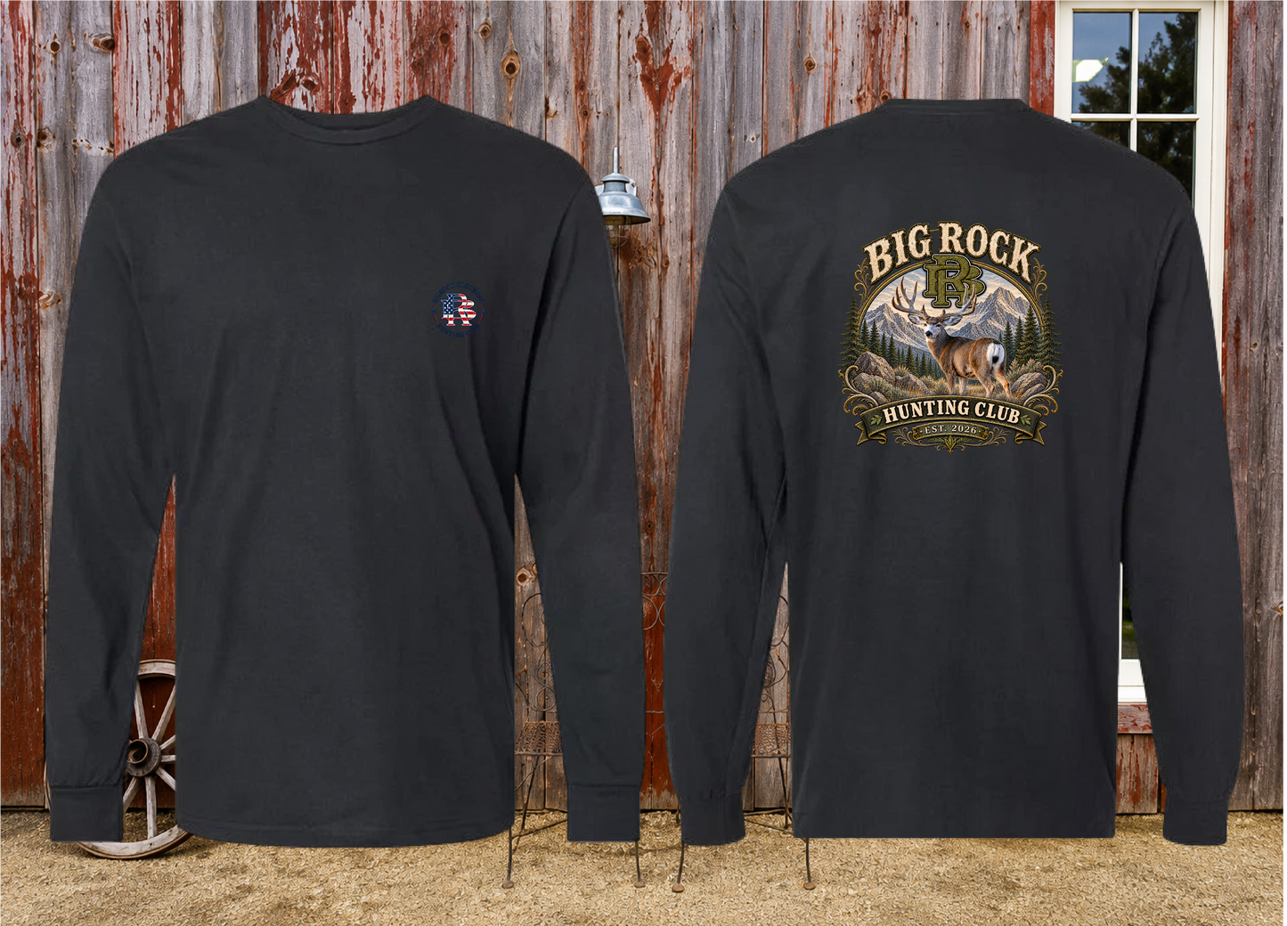 Long Sleeve Light Rock BR Mule Deer Hunting Club(Color)