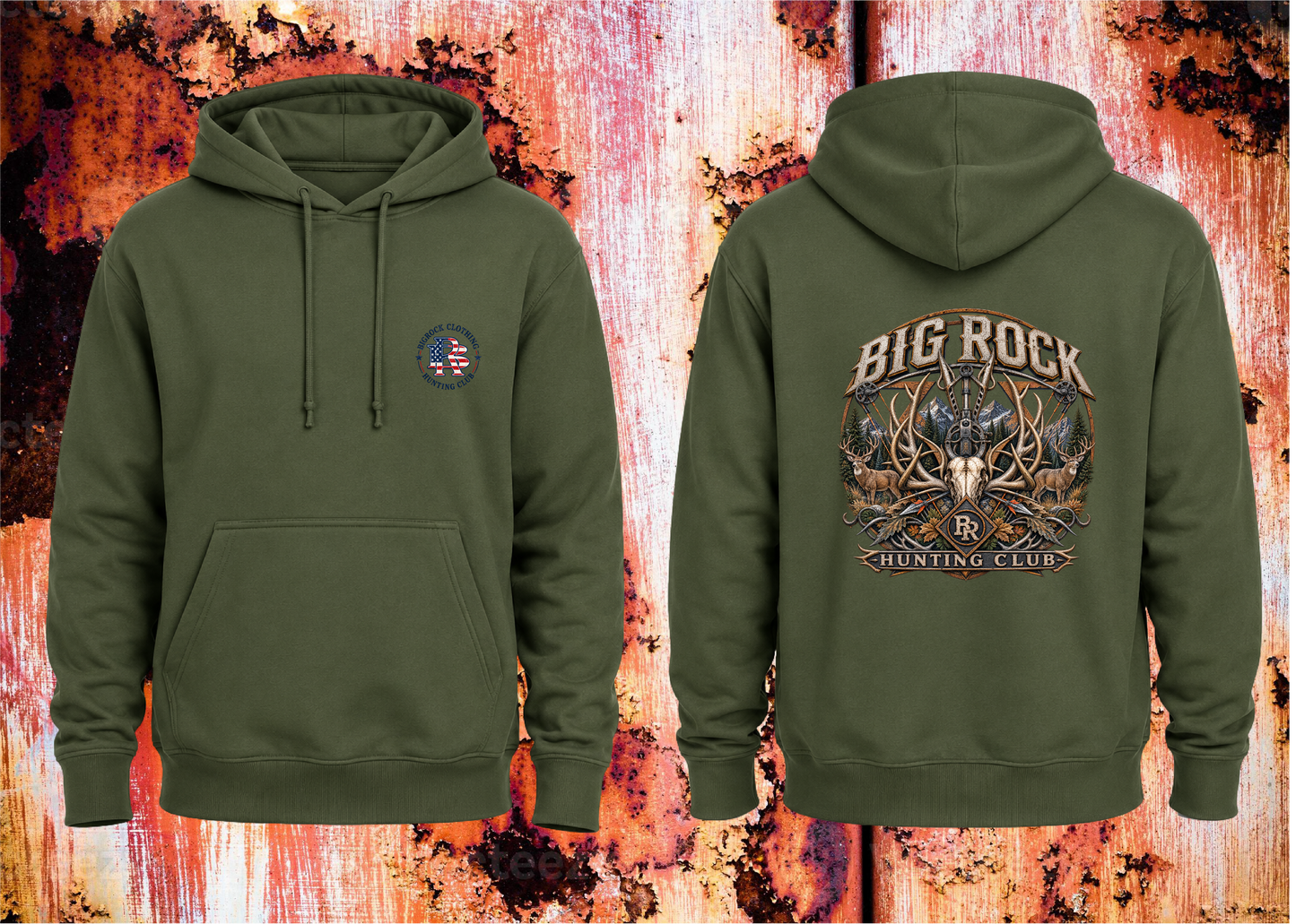 Hoodie Heavy Bigrock Archery Hunting Club