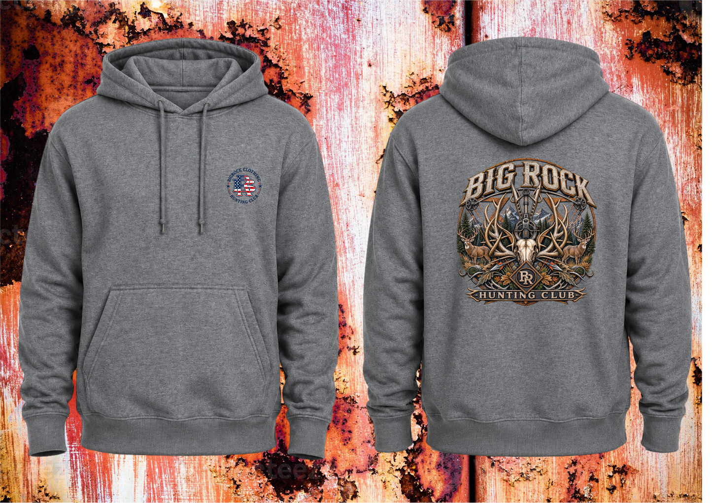 Hoodie Heavy Bigrock Archery Hunting Club