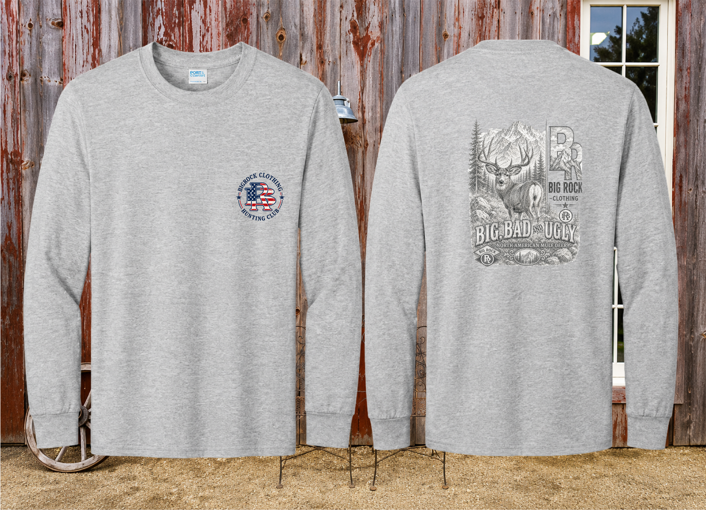 Long Sleeve Light Rock "Big,Bad,Ugly" Mule Deer Pencil