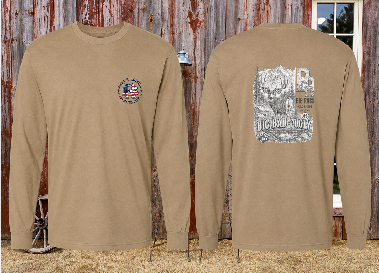 Long Sleeve Light Rock "Big,Bad,Ugly" Mule Deer Pencil