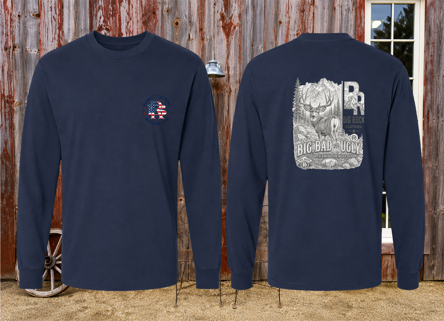 Long Sleeve Light Rock "Big,Bad,Ugly" Mule Deer Pencil