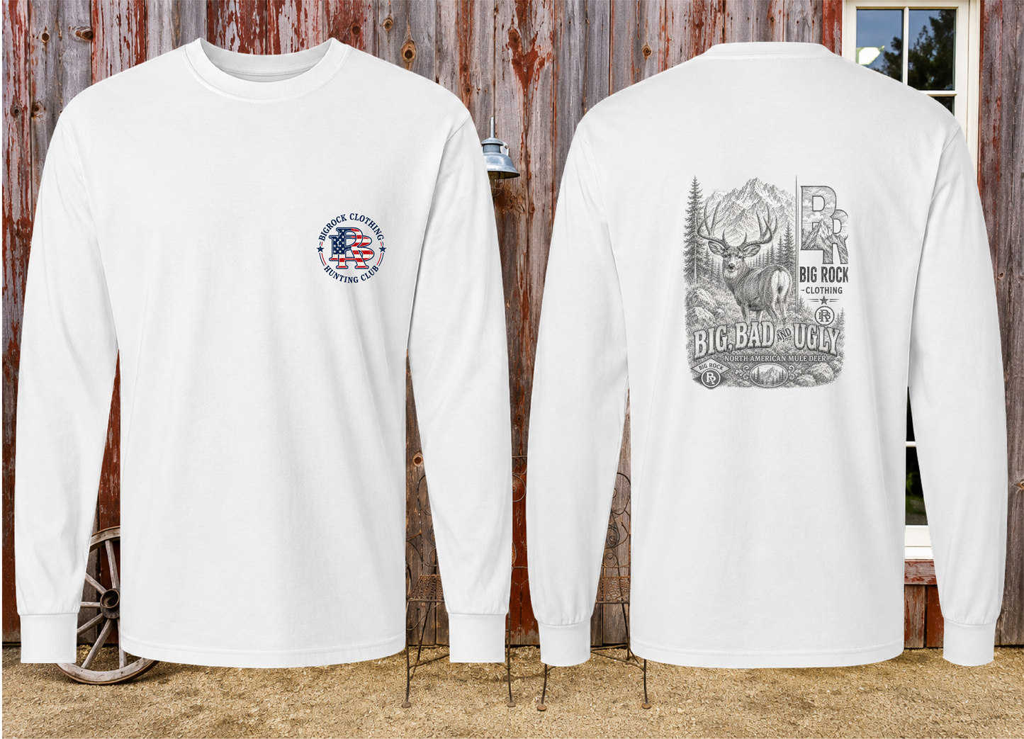 Long Sleeve Light Rock "Big,Bad,Ugly" Mule Deer Pencil
