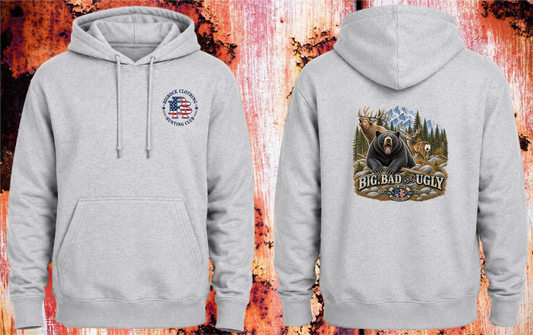 Hoodie Heavy Rock Big Bad & Ugly (Elk, Mule Deer, Black Bear)