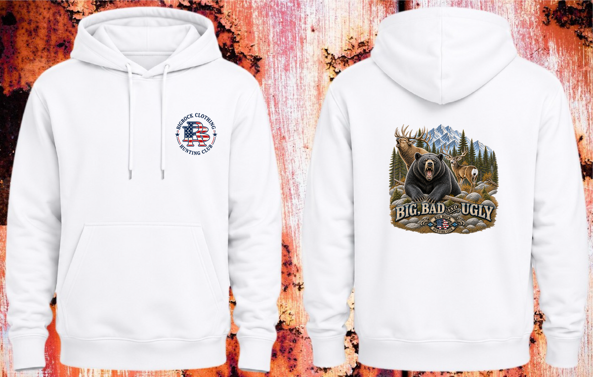 Hoodie Heavy Rock Big Bad & Ugly (Elk, Mule Deer, Black Bear)