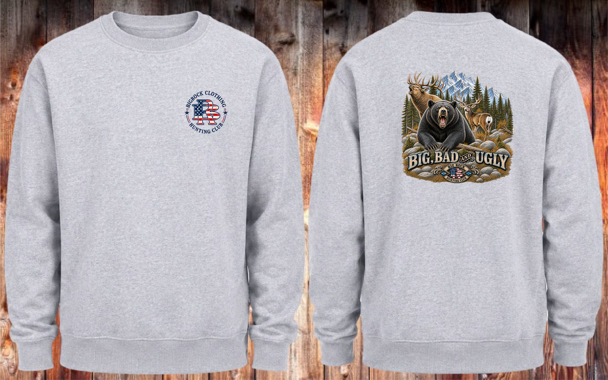 Sweatshirt Heavy Rock Big Bad & Ugly (Elk, Mule Deer, Black Bear)
