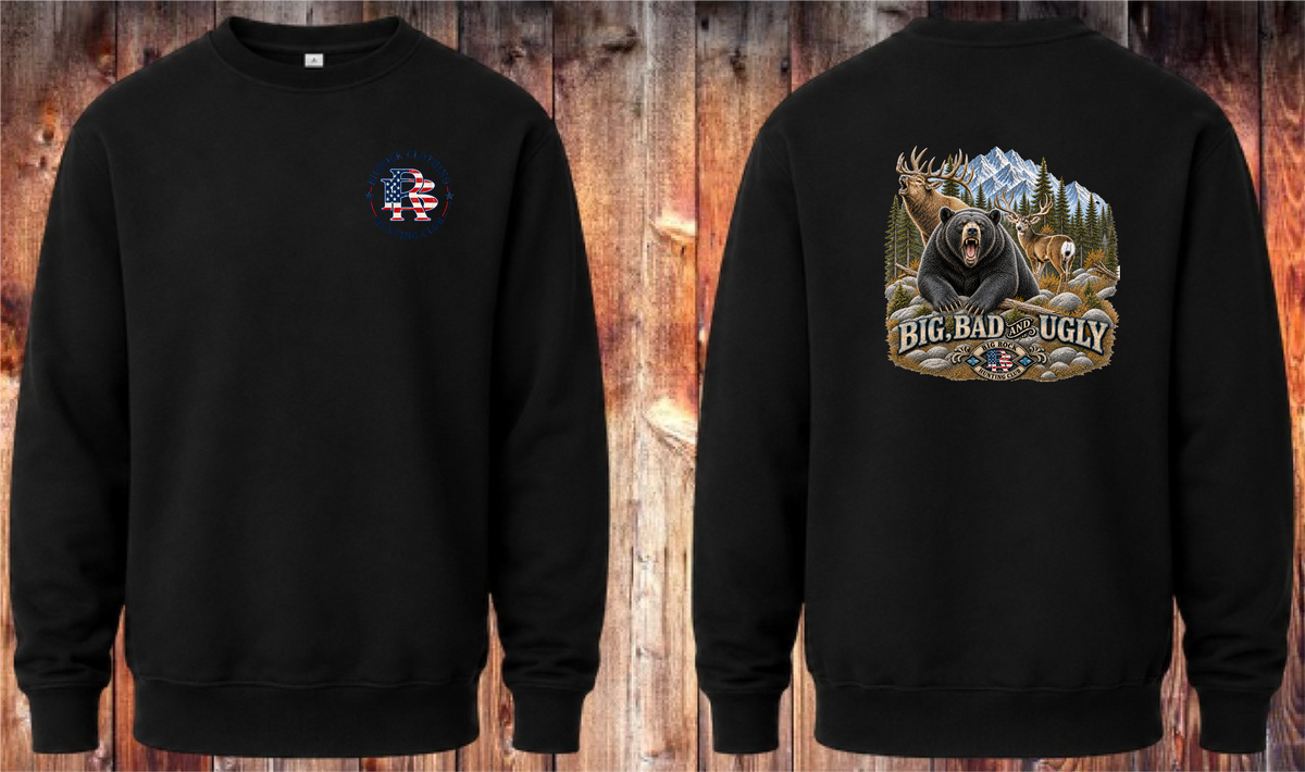 Sweatshirt Heavy Rock Big Bad & Ugly (Elk, Mule Deer, Black Bear)