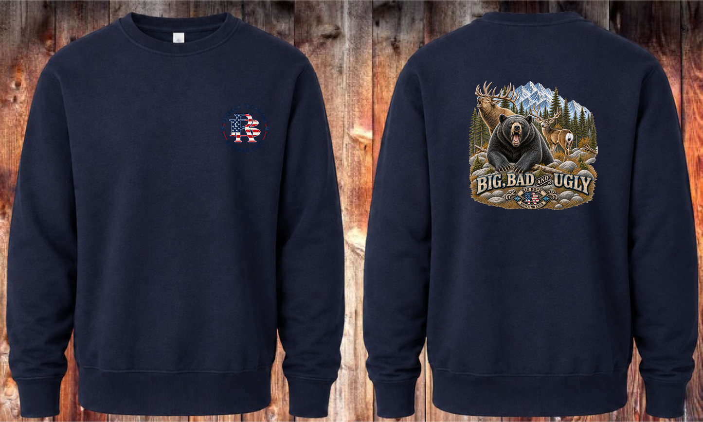 Sweatshirt Heavy Rock Big Bad & Ugly (Elk, Mule Deer, Black Bear)