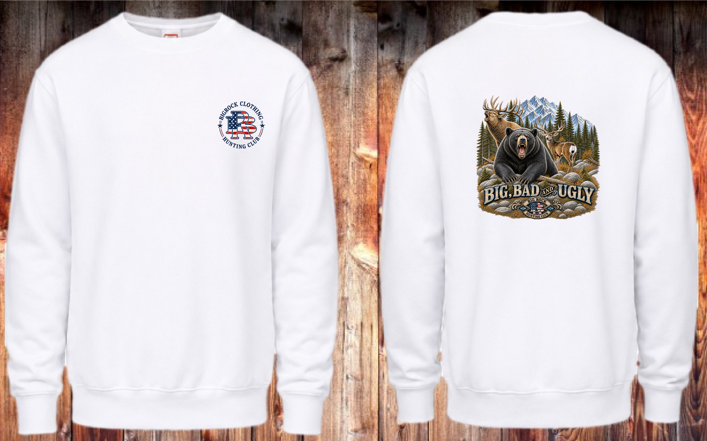 Sweatshirt Heavy Rock Big Bad & Ugly (Elk, Mule Deer, Black Bear)