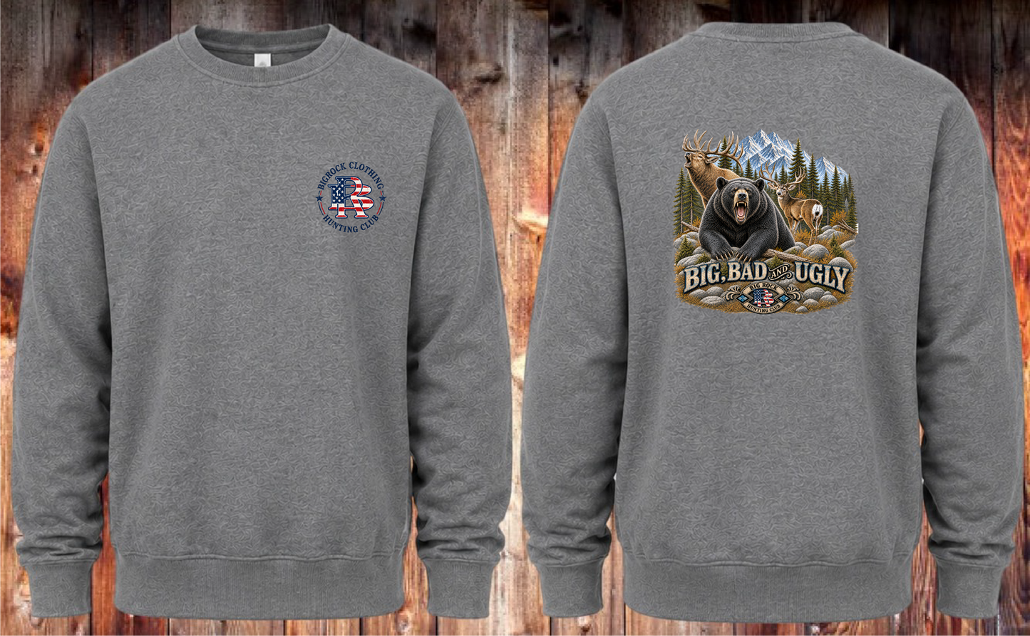 Sweatshirt Heavy Rock Big Bad & Ugly (Elk, Mule Deer, Black Bear)