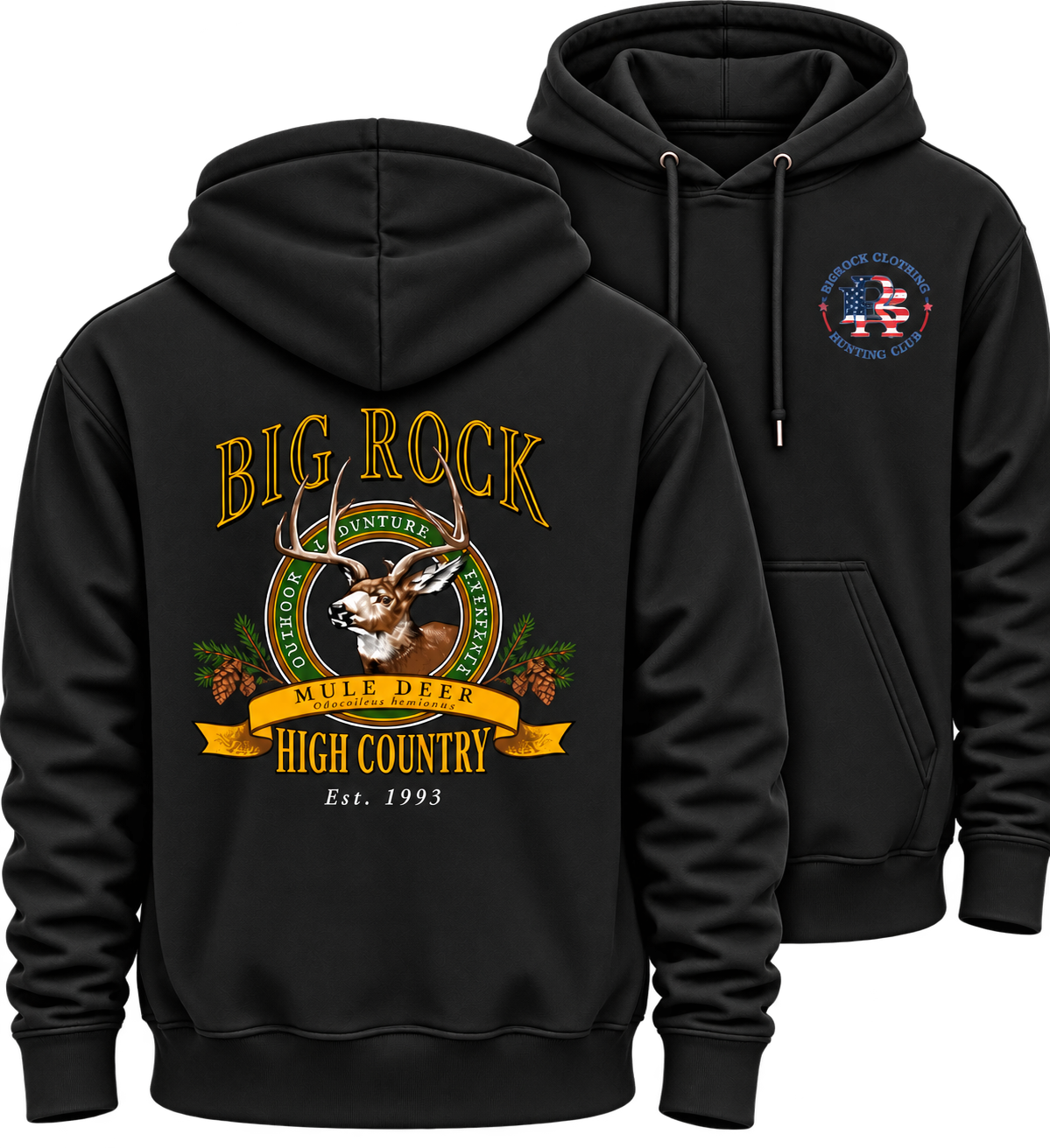 Hoodie Heavy High Country Mule Deer
