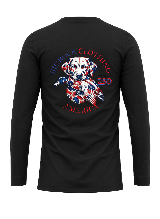 Long Sleeve Light Rock Big Rock America 250 Duck Dog
