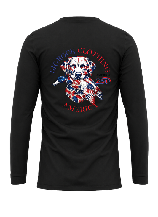 Long Sleeve Light Rock Big Rock America 250 Duck Dog