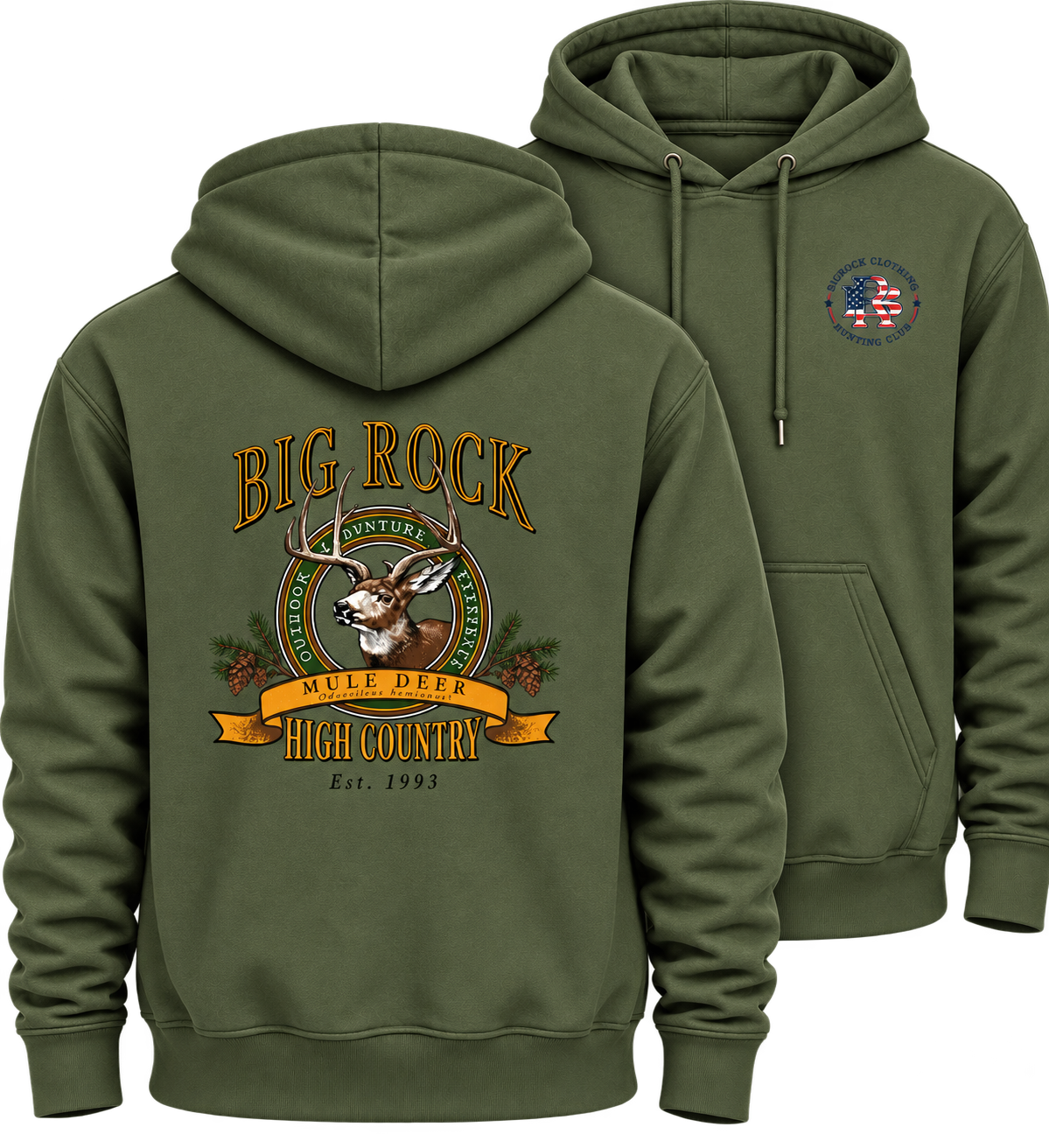 Hoodie Heavy High Country Mule Deer