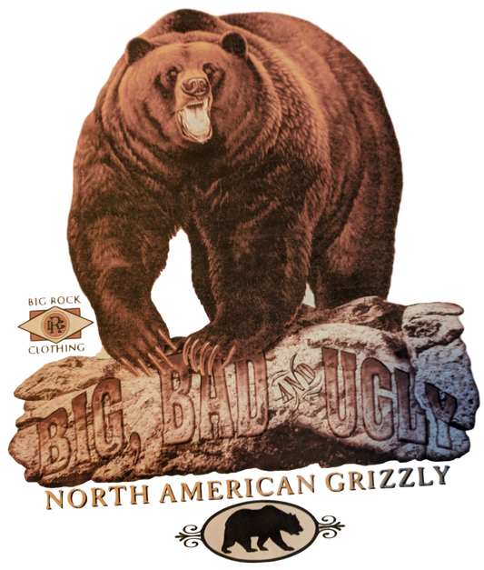 Hoodie Heavy Rock Big, Bad & Ugly Grizzly