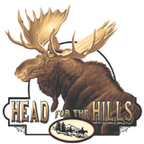 Heavy Rock Hoodie Head for the Hills Moose