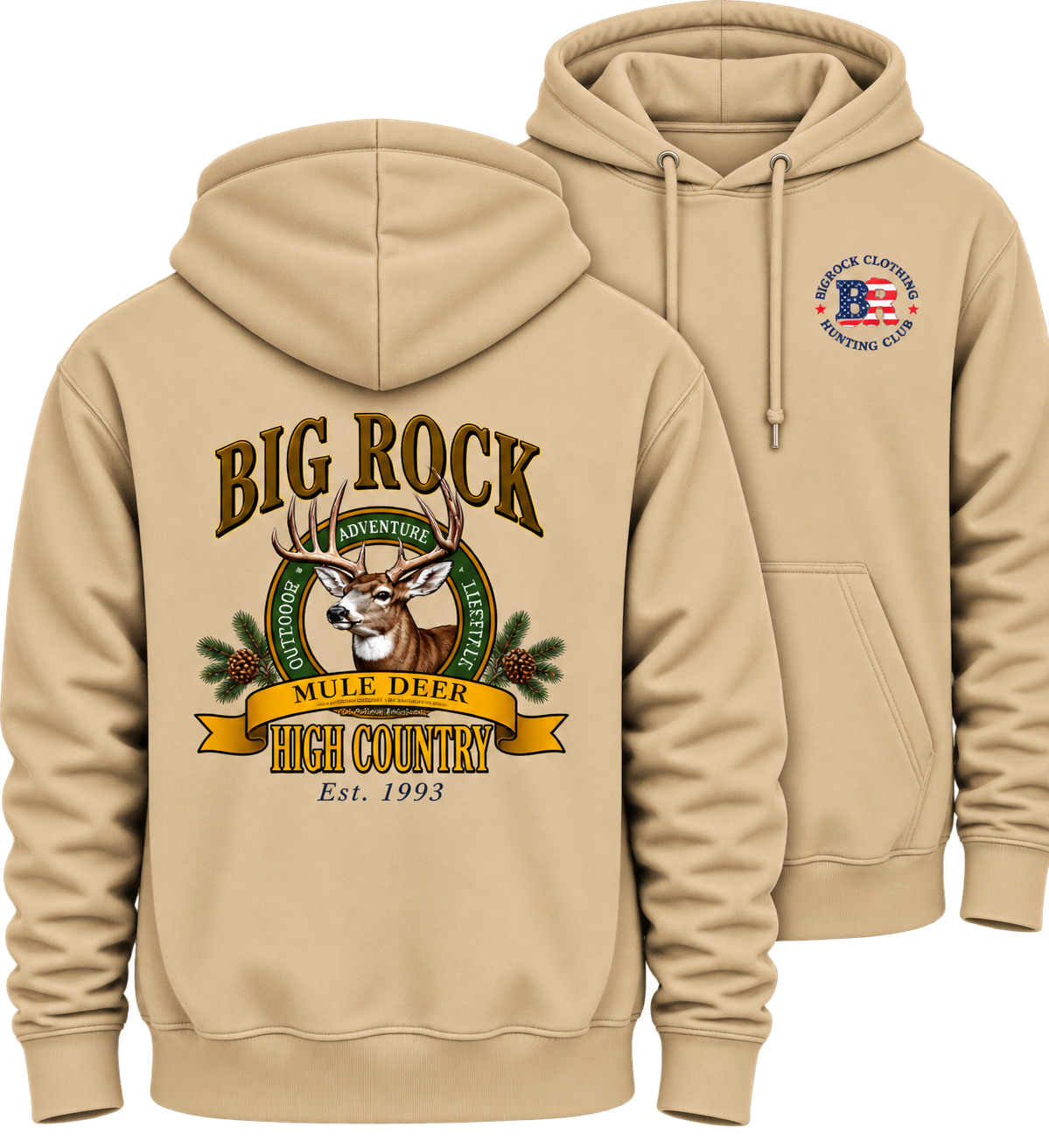 Hoodie Heavy High Country Mule Deer