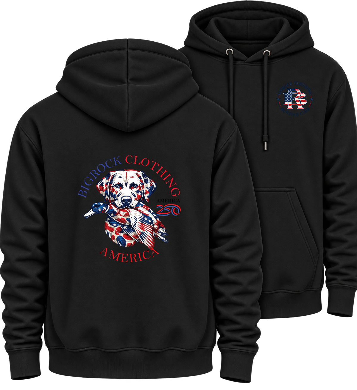 Hoodie Heavy Rock America 250 Duck Dog