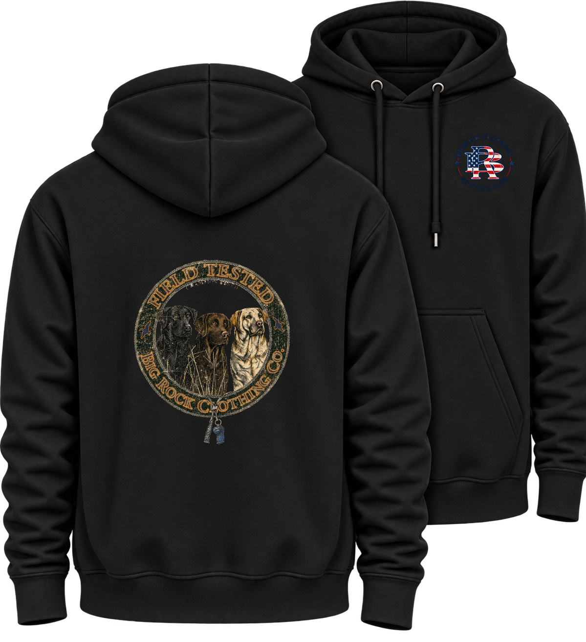 836 Hoodie Heavy Rock Three Lab Coaster