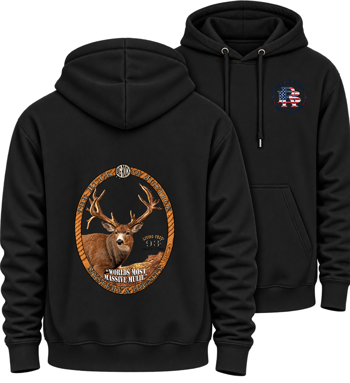 Hoodie Heavy Rock Buck Of Justice