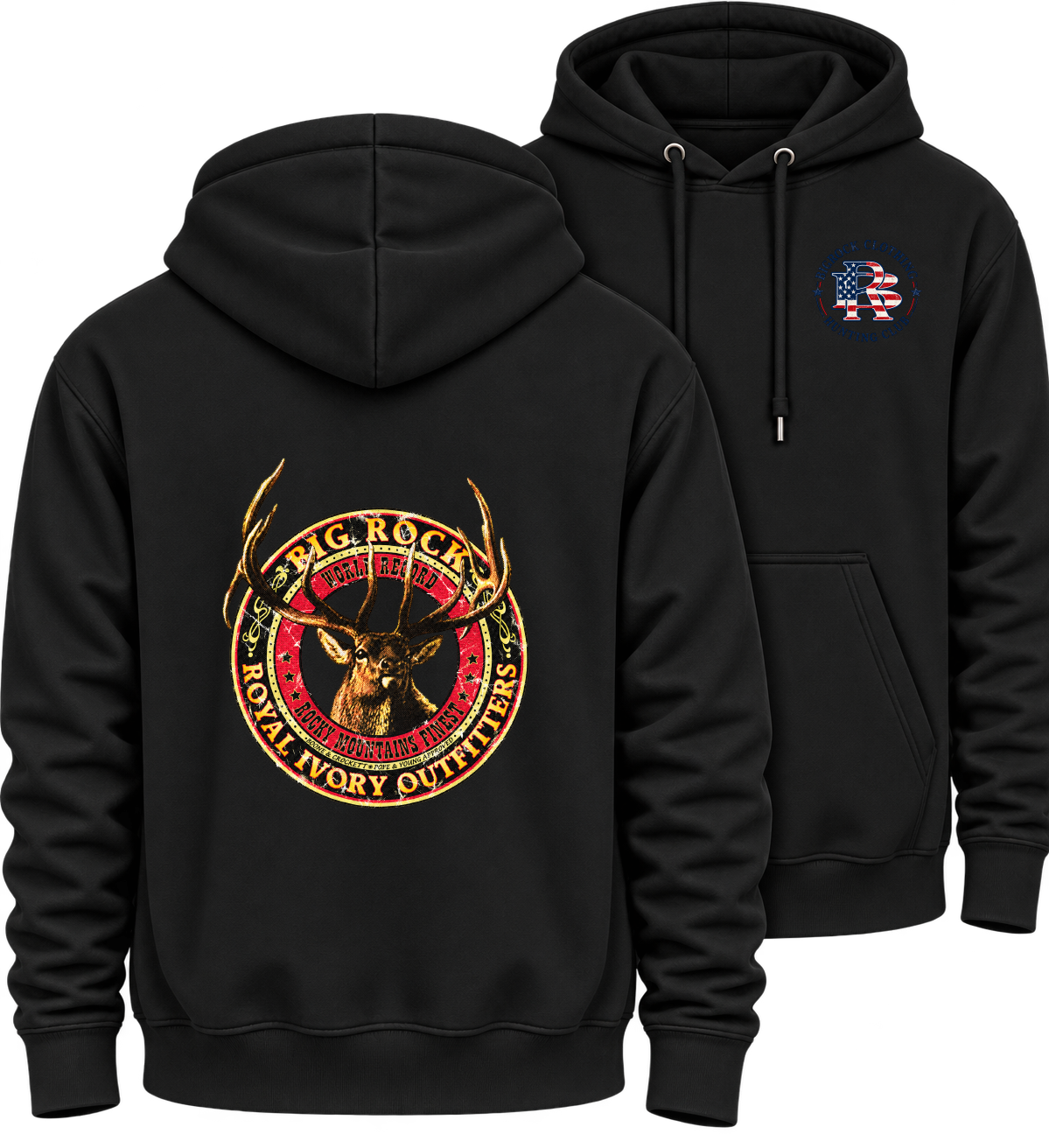 Hoodie Heavy Rock Royal Ivory Elk