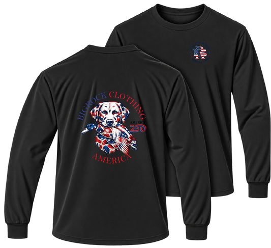 Long Sleeve Light Rock America 250 Duck Dog