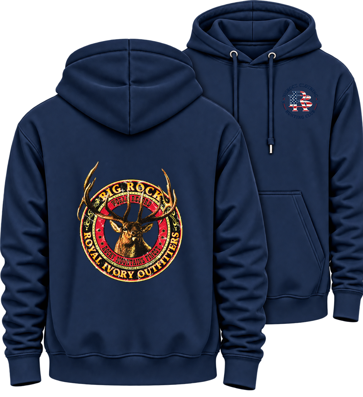 Hoodie Heavy Rock Royal Ivory Elk