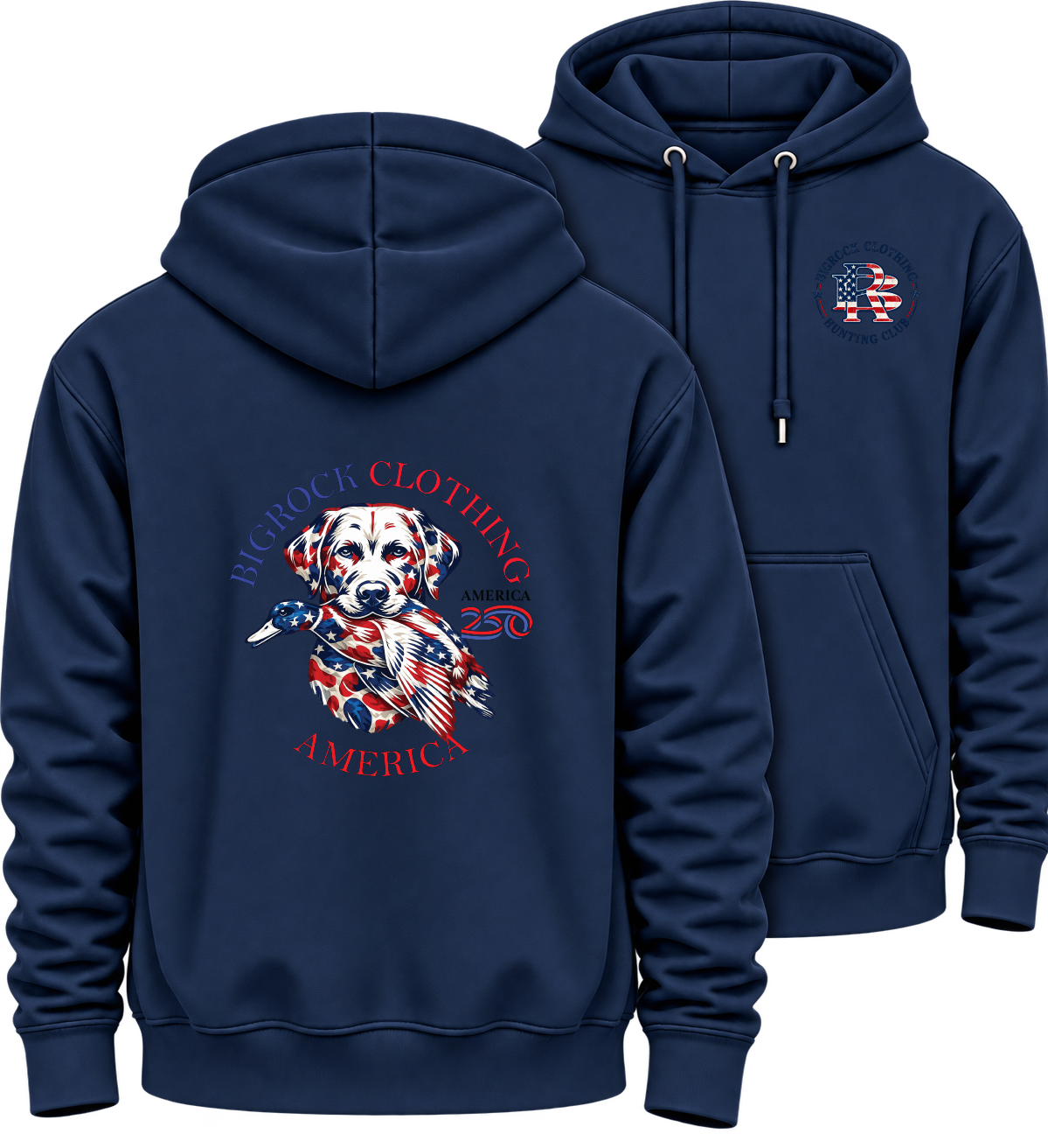 Hoodie Heavy Rock America 250 Duck Dog