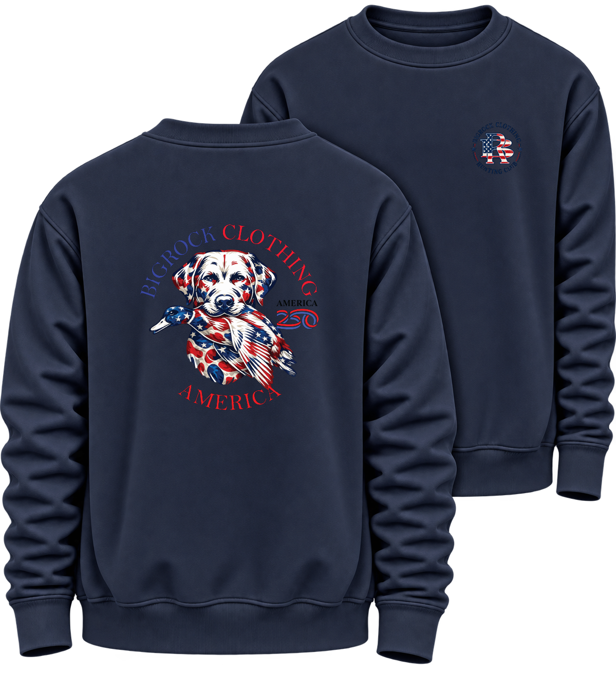 Sweatshirt Heavy Rock America 250 Duck Dog