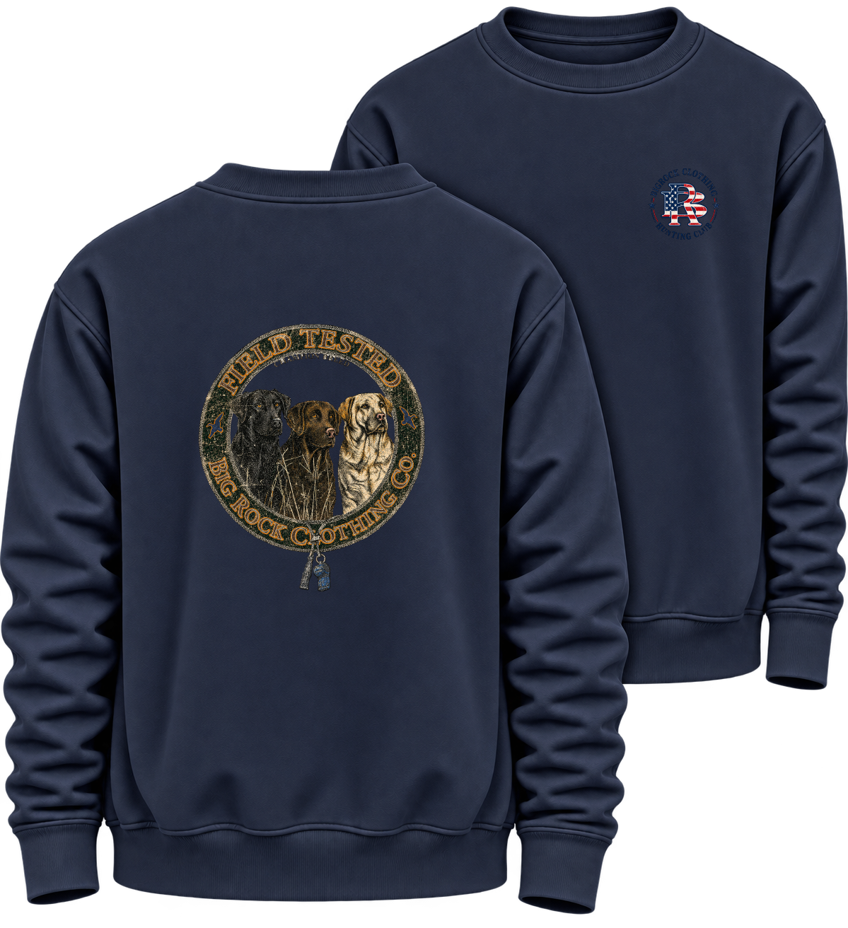 836 Sweatshirt Heavy Rock  Three Lab Coaster