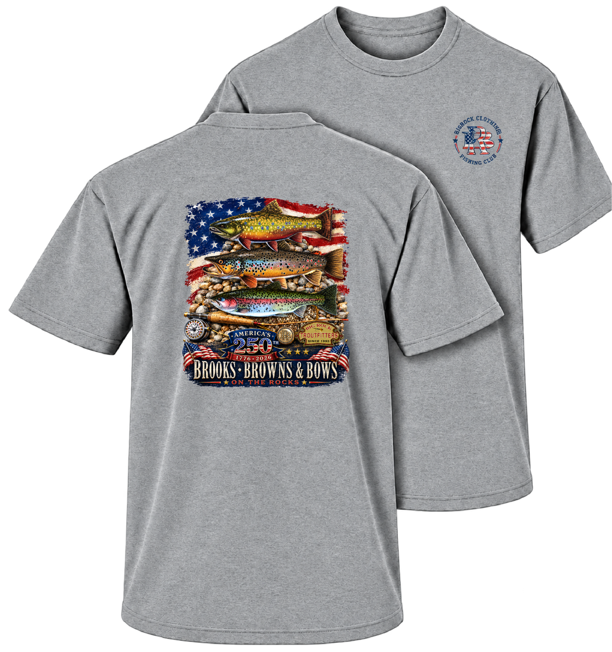 Heavy Rock America 250 Brooks Browns and Bows (Heavy Boxy oversize Shirt)