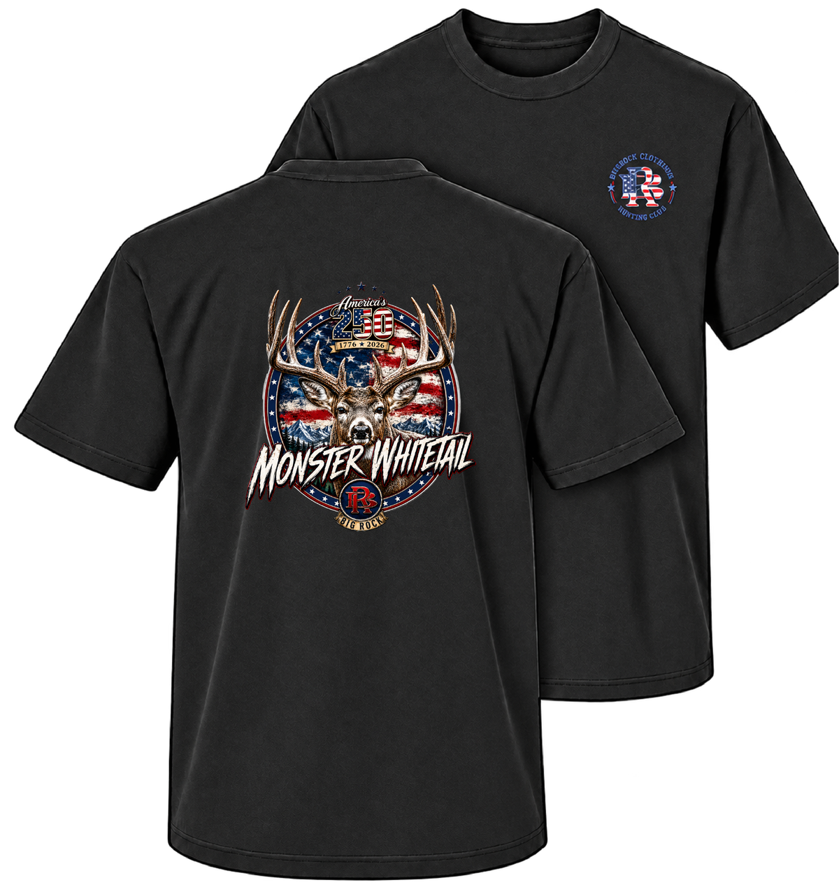 Heavy Rock America 250 Monster Whitetail (Heavy Boxy oversize Shirt)