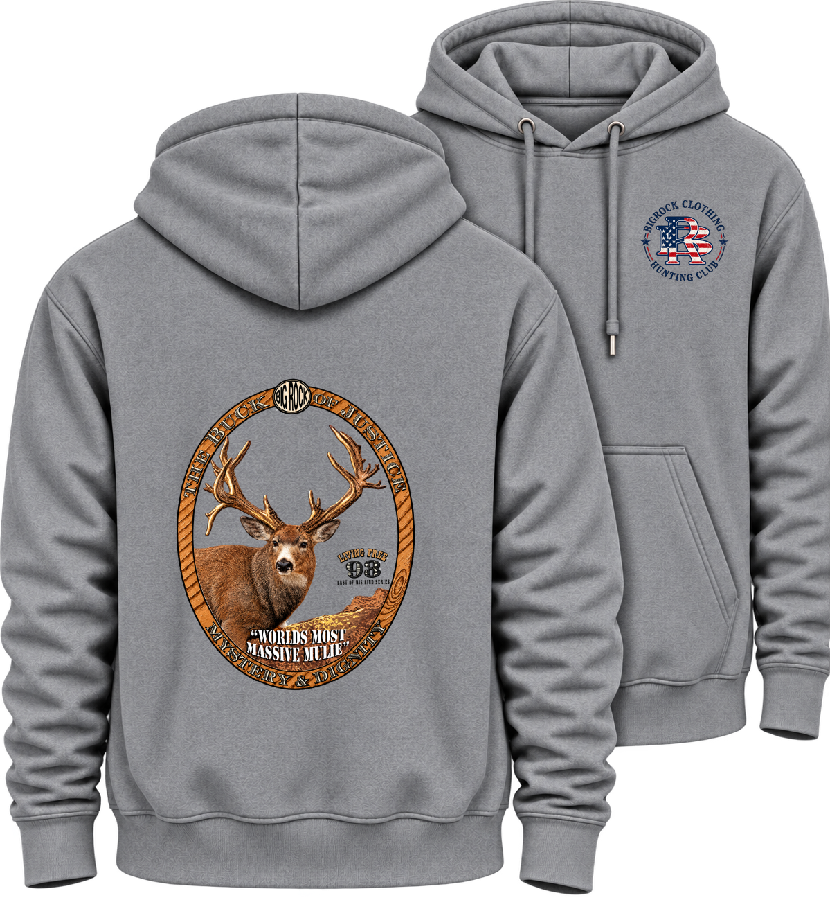 Hoodie Heavy Rock Buck Of Justice