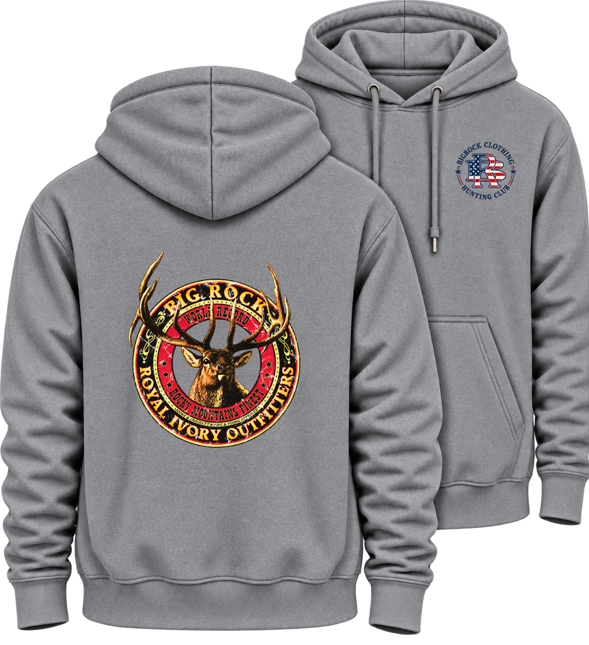 Hoodie Heavy Rock Royal Ivory Elk