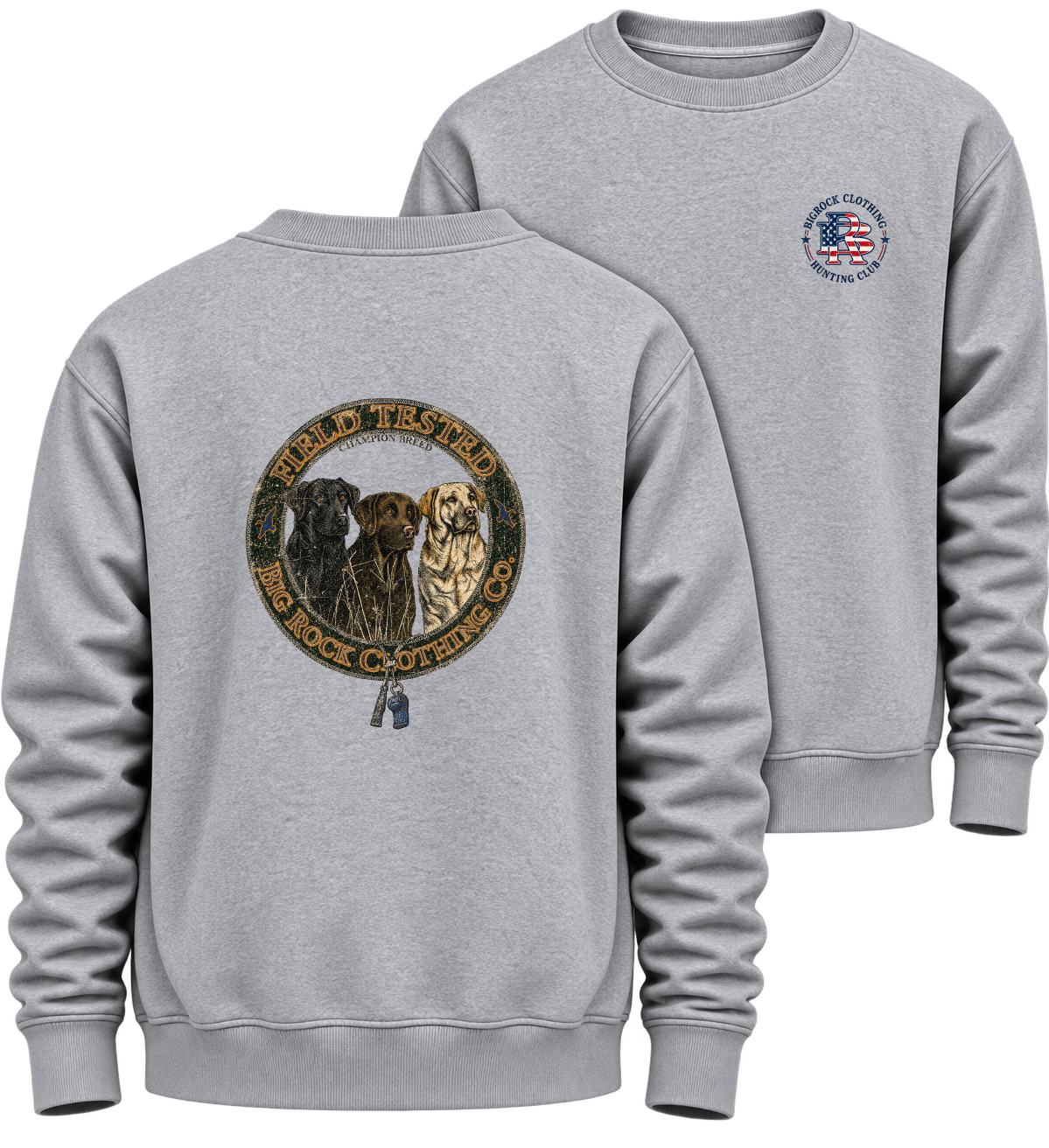 836 Sweatshirt Heavy Rock  Three Lab Coaster
