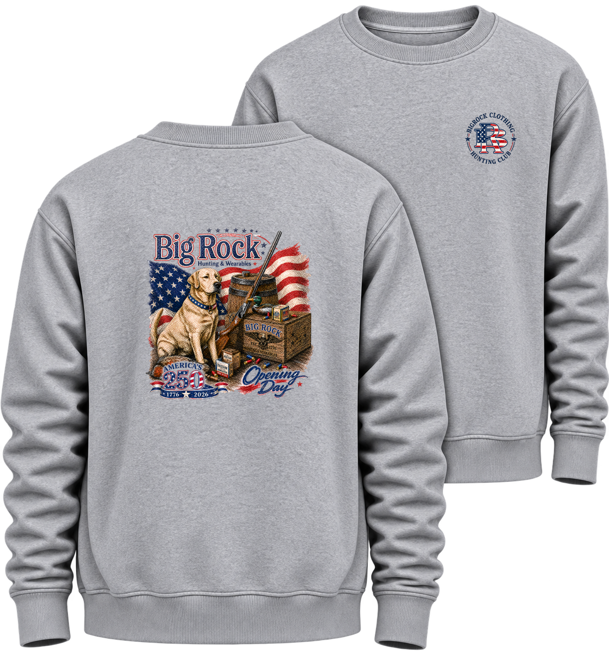 1336P Sweatshirt Heavy Rock America 250 Opening Day